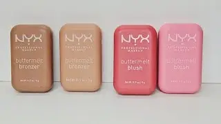 NYX Butter Melt Pressed Powder Blush and Bronzer 🤎🩷🤎🩷