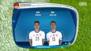 Germany line-up v Italy: UEFA EURO 2016