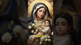 Virgin Mary's Sacred Song: Heavenly Angels and Divine Presence #shorts
