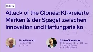 Wem gehören KI-kreierte Marken? Chancen und Risiken von KI | Cloud Leaders Webinar