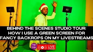🔴247th LIVE STUDIO TOUR: HOW TO USE #greenscreen FOR VIRTUAL BACKGROUNDS ON STREAMYARD