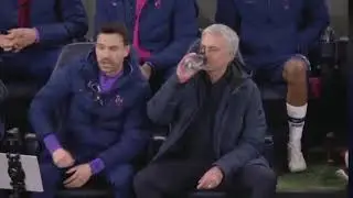 Jose Mourinho screams at ref for a second yellow card to sterling