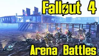 Fallout 4 | NEW URBAN ARENA | NPC BATTLE | BoS vs ASSAULTRONS vs SYNTHS vs RAIDERS vs DEATHCLAWS