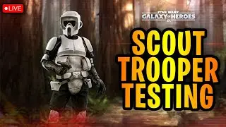 SCOUT TROOPER GAMEPLAY TESTING  LIVE - 3+7  STAR UNLOCK - Star Wars: Galaxy of Heroes