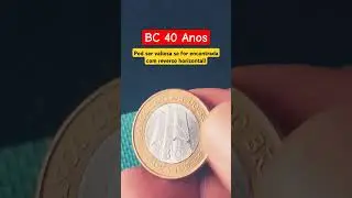 1 REAL 2005 BC 40 anos: Moeda VALIOSA com DEFEITO do reverso horizontal! #moedavaliosa
