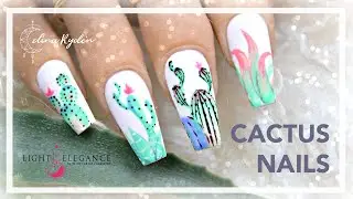 Урок по гелевому дизайну ногтей | Кактусовые ногти | Весенняя коллекция Light Elegance Buttercream &laquo;Desert Dreams&raquo;