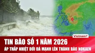 Tin bão khẩn: Áp thấp nhiệt đới mạnh lên thành bão Nokaen gần Philippines