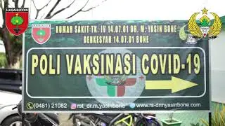 VAKSINASI COVID-19  RS TNI DR M YASIN BONE 08 MARET 2021