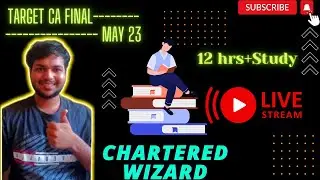 7PM-10 PM study with me live |PART 3 | Chartered Wizard | Govarthanan