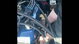 Ford Galaxie long tube header install. 429 big block. Open Header start up. Supercharger Muscle car