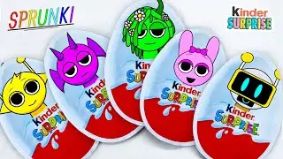 🌈Paper diy🌈 Kinder INCREDIBOX SPRUNKI Blind Bag unboxing! ASMR