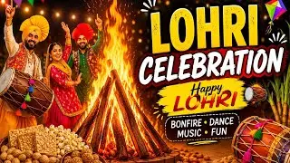 LOHRI 🔥CELEBRATION 💃🕺#🫣 BAL BAL BACHE#ENJOYMENT#