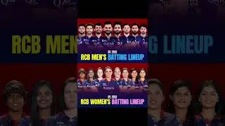 RCB men's and women's batting lineups really look scary#ipl2026 #rcb#msdhoni#viratkohli#shorts