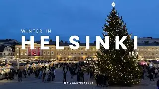 Winter in Helsinki 🇫🇮 | ep2 | Christmas Market, Moomin Exhibition & Old Market Hall