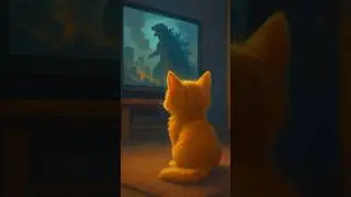 You&rsquo;ve never seen a movie fan this tiny and this adorable! 🐾 💛 #cutekitty #kittycat