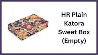 HR Plain Katora Sweet Box | Floral Design | Premium MDF Gifting & Sweet Box