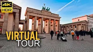 Berlin Sunset Walk: Brandenburger Gate to Potsdamer Platz | 4K HDR