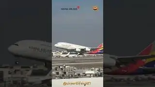 Beautiful Airbus A380-800 , Asiana Airlines , AGE : 8 Years , Take off