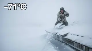 Man Clears a Buried Roof at &ndash;71&deg;C | Ice Keeps Sliding Back Down