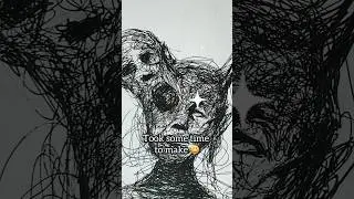 Worst part about being an artist 🥲￼darkart 🖤 #art #creepy #darkart #darkartists #drawing