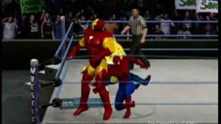 DeZmonD's SVR10 Caws - Spiderman vs Wolverine vs Ironman vs Spongebob