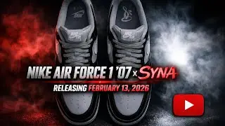 Nike Air Force 1 &rsquo;07 X Syna || Black and White Smoke Grey 