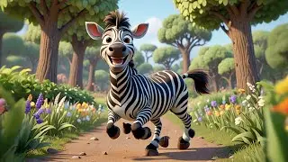 Zara Zebra Hops Side to Side | Movement & Coordination Song for Kids | Nursery Rhymes and Preschool