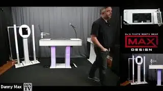 Max Design Exhibit Room Demo Of The Infinity DJ Console For Mobile DJs