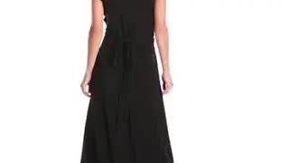 Lark & Ro Women's Short Sleeve Wrap Maxi Dress