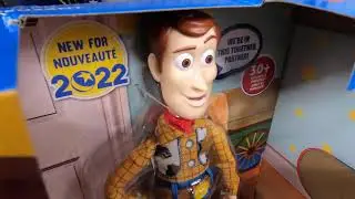 DISNEY PIXAR TALKING TOY STORY ROUNDUP FUN SHERIFF WOODY ACTION FIGURE MOVIE NEW 2022 MATTEL LOOK