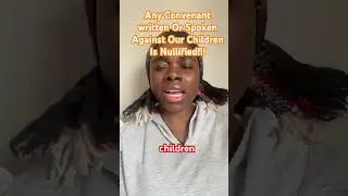 No Covenant has power over our children!Any one setup is destroyed by  blood of Jesus!#parentshelp