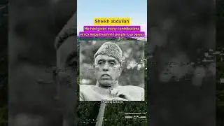 Sheikh abdullah, First prime minister of kashmir #kashmir #jammukashmir #srinagar #ganderbalnews