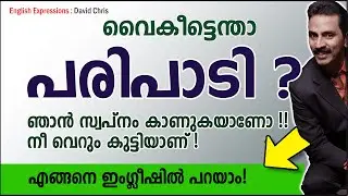 Expressions 31 : വൈകീട്ടെന്താ പരിപാടി ?  ഞാൻ സ്വപ്നം കാണുകയാണോ !!  Speak in English.