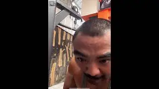 Muscle Daddy With Moustache Workout Live