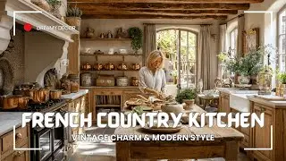 Dreamy French Country Kitchen Makeover: Vintage Charm, Rustic Elegance & Modern Functionality 2025