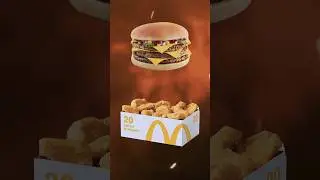 PROTEIN WARS || McDonalds Triple Cheeseburger VS 20 Chicken Nuggets