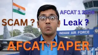 AFCAT 1 2026 PAPER SCAM /LEAK ?