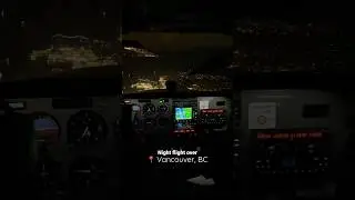 Night flight - Vancouver, BC #privatepilot #nightflight #pilot #britishcolumbia