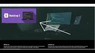 How to make a landing page of website using bootstrap.