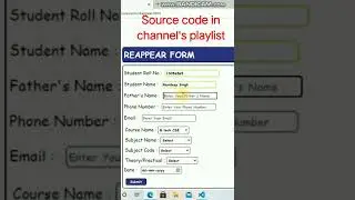 form validation using html css and vanila javascript for beginners source code in channel's playlist