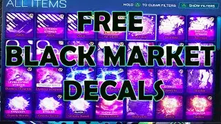 10 ROCKET LEAGUE BLACK MARKET DECAL GIVEAWAY