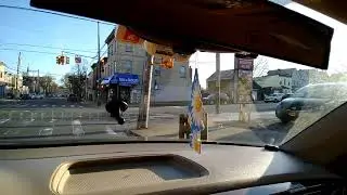 Driving through Rosebank, Staten Island. New York