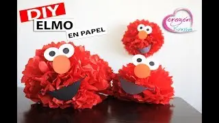 COMO HACER UN ELMO DE PAPEL PARA DECORAR TU FIESTA DIY