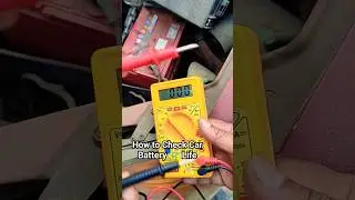 How to Check Car Battery Life at home🔥🔋#carlover #carbattery #multimeter #shortsfeed #wagonr