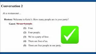 Don't Say 'We are 6.' Say 'There are 6 of us.'