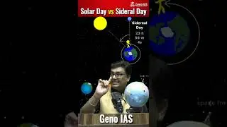 🌞 COMPARATIVE ANALYSIS: SOLAR DAY VS SIDERAL DAY#genoias #ajittiwarisir #upsc #ias #upscmains #gs
