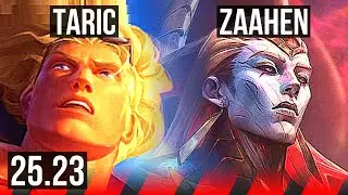 TARIC vs ZAAHEN (TOP) | 24k DMG, 500+ games | KR Master | 25.23
