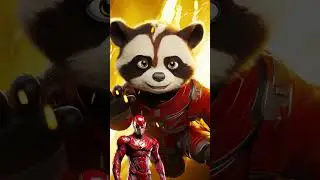 ⚡ Superheros but Panda Part 1🔥 | All Avengers heros 💥#avengers #superhero #viral #shorts