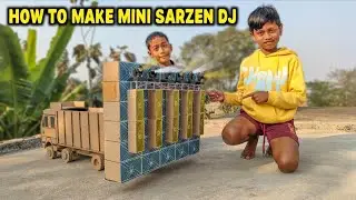 HOW TO MAKE MINI  SARZEN DJ Using Cardboard 😱 (Full video )