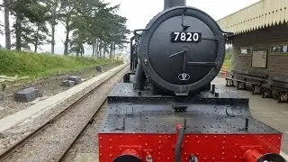 From the Guards Van with 7820 Dinmore Manor on the G & W Railway - 2nd April 2014